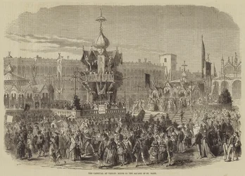 The Carnival at Venice, Scene on the Square of St Mark